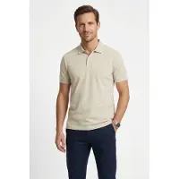 BOSS Pio 2 10279643 Green Short Sleeve Polo Beige L Homme