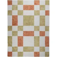 De Onlinewinkelier b.v. Volero - Tapis d'extérieur vert - Pop Cubes Terracotta - 200x290 cm