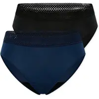 Schiesser Slip ' Care ' bleu roi / noir