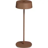 Northpoint Élégante lampe de table LED rechargeable Variable sans fil IP54 Boîtier métallique Réglable en hauteur brun métallique