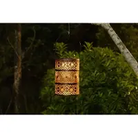 Northpoint Lampes solaires orientales Jeu de lumière Capteur crépusculaire Extérieur IP44 Lanterne Cylindre