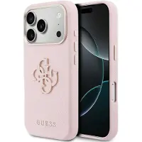 GUESS - Hardcase Resin Logo (GUHCP17X5PS4RGGP) - iPhone 17 Pro Max - Pink (Apple iPhone 17 Pro Max), Coque pour téléphone portable, Pink