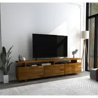 Xl Moebel Gmbh Dunkelbrauner TV-Ständer Wohnzimmer Sideboard Robustes Lowboard Möbel