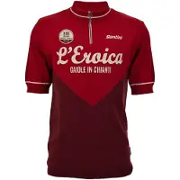 Santini Eroica 29º Gaiole Short Sleeve Jersey Rouge L Homme