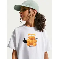 Nike T-Shirt 'BEAR' or / noir / blanc