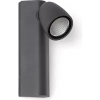 LEDKIA Applique Murale Extérieure Led 6w Aluminium Abel Gris Foncé