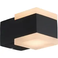 Mountfield Lampe Murale Extérieure Électrique Noir Module LED Intégré IP54