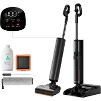 UWANT Aspirateur balai D800, gris, 300 W, cylindrique, pour surfaces sèches et humides, filtre HEPA, 72 dB, couleur grise