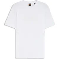 BOSS 50566504 Orange Short Sleeve T-shirt Blanc 2XL Homme