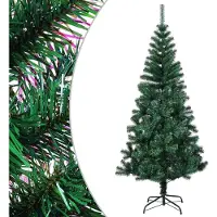 vidaXL Sapin de Noël artificiel pointes iridescentes Vert 180 cm PVC