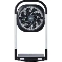 DCG ELTRONIC Amayann VE1605TT Ventilateur télescopique pliant en acier à faible encombrement
