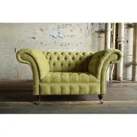 Xl Moebel Gmbh Chesterfield Sessel Fernseh Couch 1Sitzer Sofa Textil Stoff Couchen Polster Grün