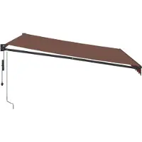 vidaXL Store automatique brun 400x300 cm