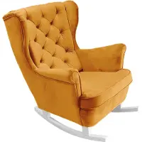 Domo DomoHome Fauteuil de relaxation Fauteuil avec accoudoirs Fauteuil TV Lounge Fauteuil rembourré Fauteuil Couch Fauteuil de salon Fauteuil à oreilles | 102x81x95cm | Or_29821