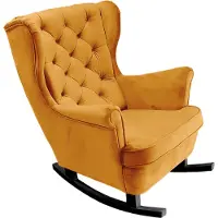 Domo DomoHome Fauteuil de relaxation Fauteuil avec accoudoirs Fauteuil TV Lounge Fauteuil rembourré Fauteuil Couch Fauteuil de salon Fauteuil à oreilles | 102x81x95cm | Or_29820