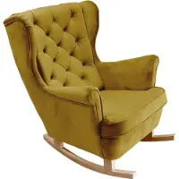 Domo DomoHome Fauteuil de relaxation Fauteuil avec accoudoirs Fauteuil TV Lounge Fauteuil rembourré Fauteuil Couch Fauteuil avec accoudoirs Chaise Salon Fauteuil avec oreilles | 102x81x95cm | Olive_29819