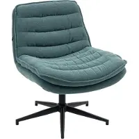 Youjia Chaise de bureau sans accoudoirs, avec assise large, réglable en hauteur ; chaise pour s'asseoir en tailleur ; chaise pivotante épaisse à double couche pour le télétravail