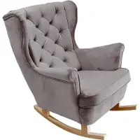 Domo DomoHome Fauteuil de relaxation Fauteuil avec accoudoirs Fauteuil TV Lounge Fauteuil rembourré Fauteuil Couch Fauteuil avec accoudoirs Chaise Salon Fauteuil avec oreilles | 102x81x95cm | Grey_29841
