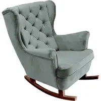 Domo DomoHome Fauteuil de relaxation Fauteuil avec accoudoirs Fauteuil TV Lounge Fauteuil rembourré Fauteuil Couch Fauteuil avec accoudoirs Chaise Salon Fauteuil avec oreilles | 102x81x95cm | Ash_29857