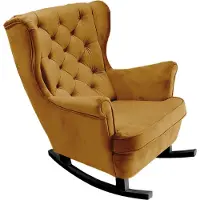 Domo DomoHome Fauteuil de relaxation Fauteuil avec accoudoirs Fauteuil TV Lounge Fauteuil rembourré Fauteuil Couch Fauteuil avec accoudoirs Chaise Salon Fauteuil avec oreilles | 102x81x95cm | Olive_29816