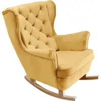 Domo DomoHome Fauteuil de relaxation Fauteuil avec accoudoirs Fauteuil TV Lounge Fauteuil rembourré Fauteuil Couch Fauteuil de salon Fauteuil à oreilles | 102x81x95cm | Or_29822