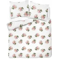 Detexpol Linge de lit, parure de lit en satin, 100 % coton, haute qualité, 160 x 200, 5805a Roses