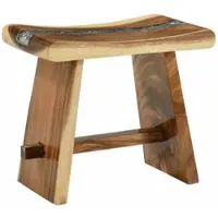 vidaXL Tabouret de salle de bain Naturel 50 x 30 x 45 cm Bois naturel
