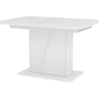 Vicco Table de salle à manger Fenaro Blanc 120-160 x 80 cm extensible, Model 56585