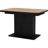 Vicco Table de salle à manger Fenaro Chêne de force doré/Noir 120-160 x 80 cm extensible, Model 56578