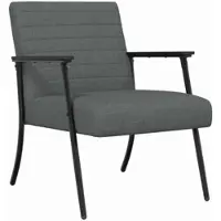 vidaXL fauteuil Gris foncé 59 x 75 x 78 cm tissu
