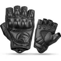 RockBros 16220006002 M gants de moto en cuir - noir (Femmes, Hommes, M)