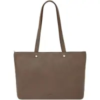 Fossil sac à épaule Jessie Top Zip Tote Smoke marron foncé