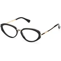 Max Mara Lunettes de Vue MM5185 53/15/140 Shiny black Front acetate / metal WOMAN MM5185
