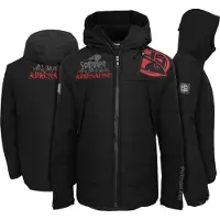 Hotspot titanium Spinner Adrenaline, L, noir-noir, veste avec capuche, Pour les pêcheurs, 010800203