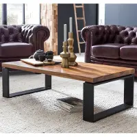 Wohnling Table basse WL5.650 Sheesham 115x35x60 cm bois massif