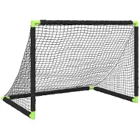 vidaXL But de football pour enfants Pliable Noir 90x64x64 cm