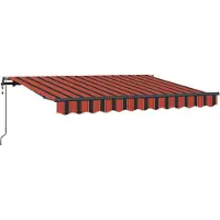 Syfax Auvent Rétractable Orange 250 x 200 cm tissu