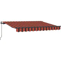 Syfax Store rétractable Orange 250 x 200 cm en toile