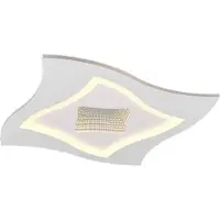 TRIO Plafonnier moderne Klint blanc 50cm