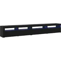 Syfax Ensemble meuble TV 3 pcs Chêne noir 270 x 35 x 40 cm
