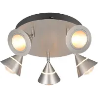 TRIO Plafonnier Romeo nickel