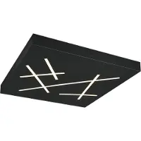 TRIO 630810132 Snip Plafonnier LED 24 W dimmable Noir mat CCT couleur de lumière réglable