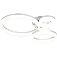 TRIO Lampe de plafond moderne Mova M chrome