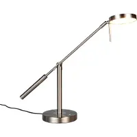 TRIO Lampe de bureau Monza nickel
