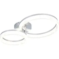 REALITY IMPORT Luminaires Reality - Plafonnier LED MOVA BHT 51 x 12,50 x 33 cm, blanc