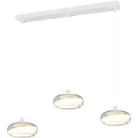 TRIO Lampe pendante à 3 lumières Tarsia Blanc
