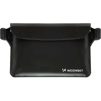 Wozinsky Unisexe, Sac banane, WWS-01 Wasserdichte PVC-Bauchtasche - Schwarz, Noir