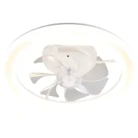 TRIO Éventail blanc Skaulo Conception Ø 50cm