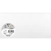 Pollen Clairefontaine Pollen DL - Papier - blanc perle - 106 x 213 mm - 210 g/m² - 25 carte(s) cartes à fibres teintées