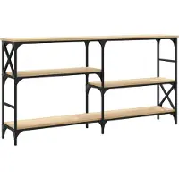 vidaXL Table console chêne sonoma 150x29x76,5 cm bois d'ingénierie